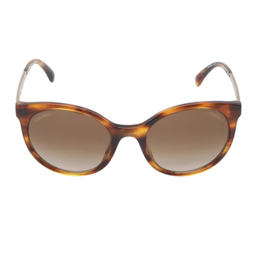 CHANEL sunglasses eyewear 14cm width 5440A 1077/S5 acetate Brown Used Women