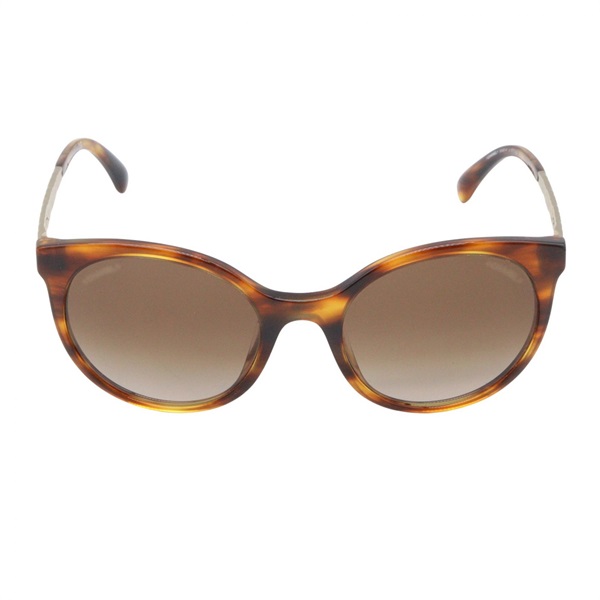 CHANEL sunglasses eyewear 14cm width 5440A 1077/S5 acetate Brown Used Women