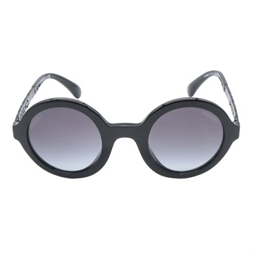 CHANEL sunglasses eyewear 13.5cm width 5441A 888/S6 acetate Black Used Women