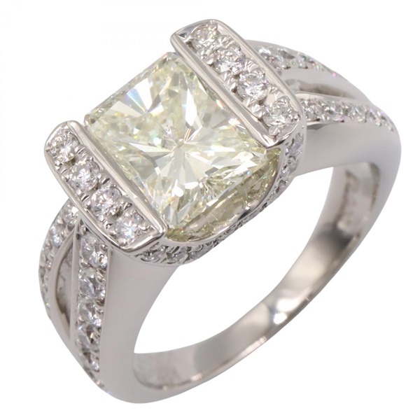 JEWELRY Diamond Ring Pt900 Platinum Used Women US Size 6.25