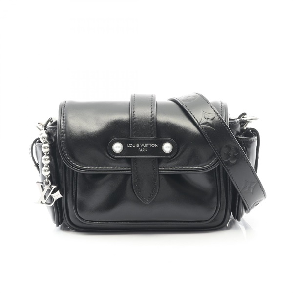 LOUIS VUITTON Cargo Wearable Wallet Shoulder crossbody Bag M13989 leather Black