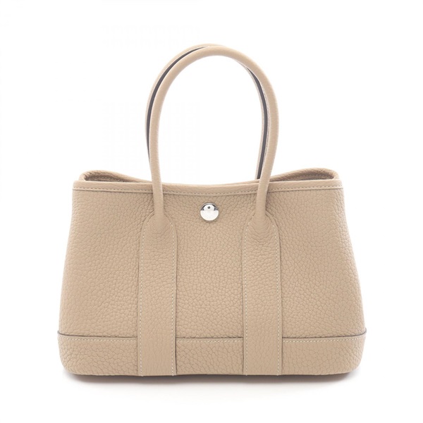 HERMES Neo Garden 23 tote Handbag K Negonda leather Trench Used SHW