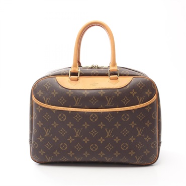 LOUIS VUITTON Deauville Bowling Vanity Handbag M47270 Monogram leather Brown LV