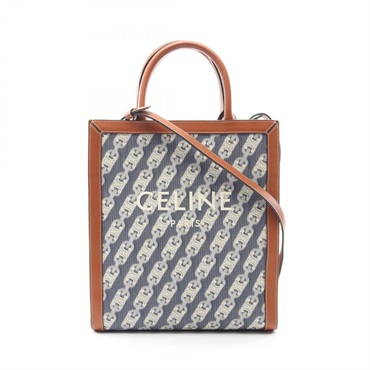 CELINE Small Vertical Cabas Maillon Triomphe Tote crossbody Bag 192082CNN canvas