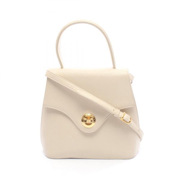 GIVENCHY Shoulder Crossboody Handbag leather Beige Used Women