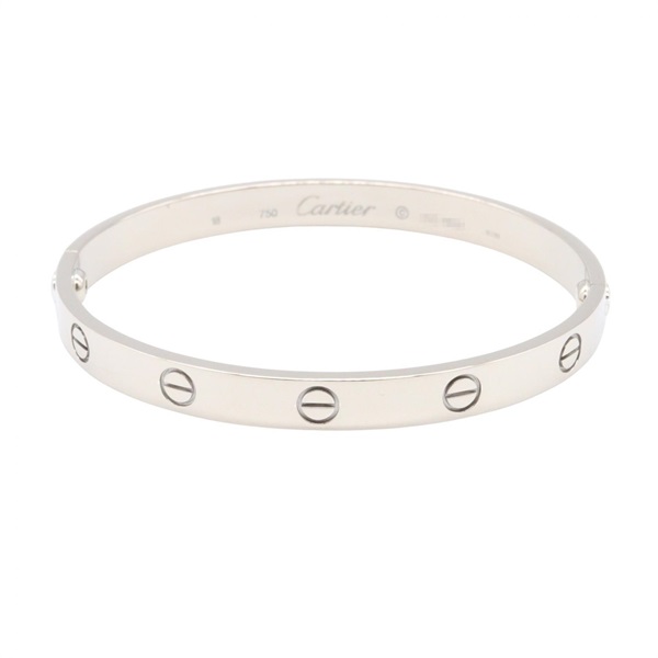 CARTIER Love Bracelet 18KWG White Gold Used Women #18
