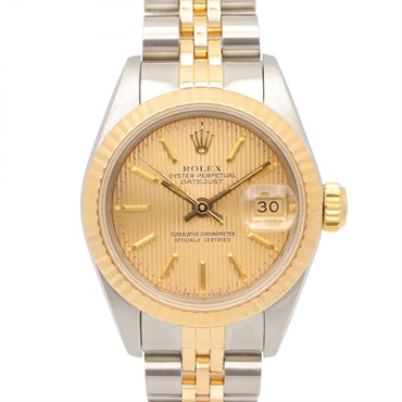 ROLEX Datejust E Wrist Watch 69173 Automatic 18KYG Gold SS Used Women