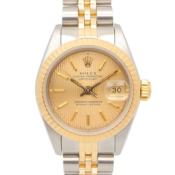 ROLEX Datejust E Wrist Watch 69173 Automatic 18KYG Gold SS Used Women