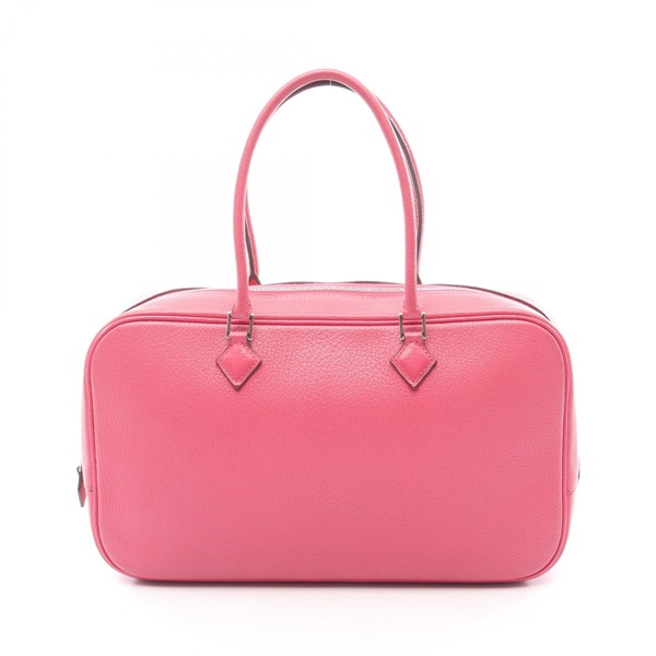 HERMES Plum Elan 28 Handbag J Chevre leather Pink Fuschia pink SHW Used Women