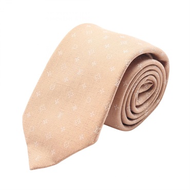 LOUIS VUITTON Cravat Monogram Jasper Tie M77844 silk Beige Used mens LV