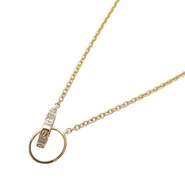 CARTIER Baby Love Necklace 18KRG Pink Rose Gold 44cm Used