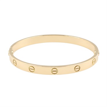CARTIER Love Bracelet Bangle 18KYG Yellow Gold Used Women