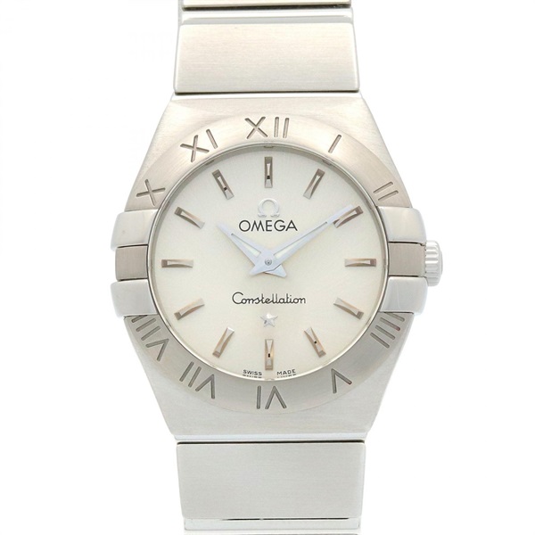 OMEGA Constellation Blush Wrist Watch 123.10.24.60.02.001 Quartz SS NEW Women