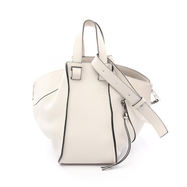 LOEWE Hammock small Shoulder Crossbody Handbag 38730N60 leather White Used Women