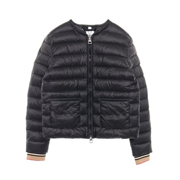 BURBERRY ABBEYTOWN Down jacket Nylon Black Beige Multicolor Used Women size M