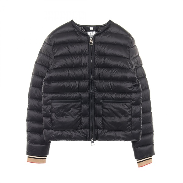 BURBERRY ABBEYTOWN Down jacket Nylon Black Beige Multicolor Used Women size M