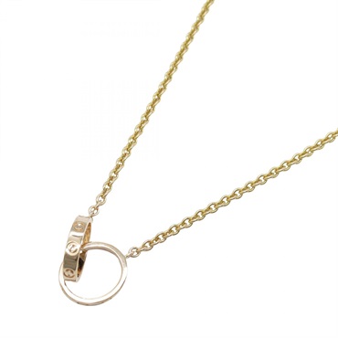 CARTIER Baby Love Necklace 18KRG Pink Rose Gold 44cm Used Women