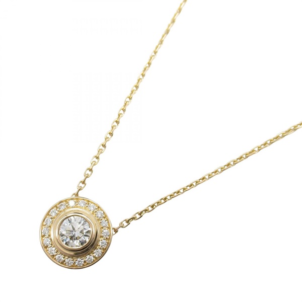 CARTIER d’Amour Diamond Necklace Pendant 18KPG Rose Gold Clear Used Women