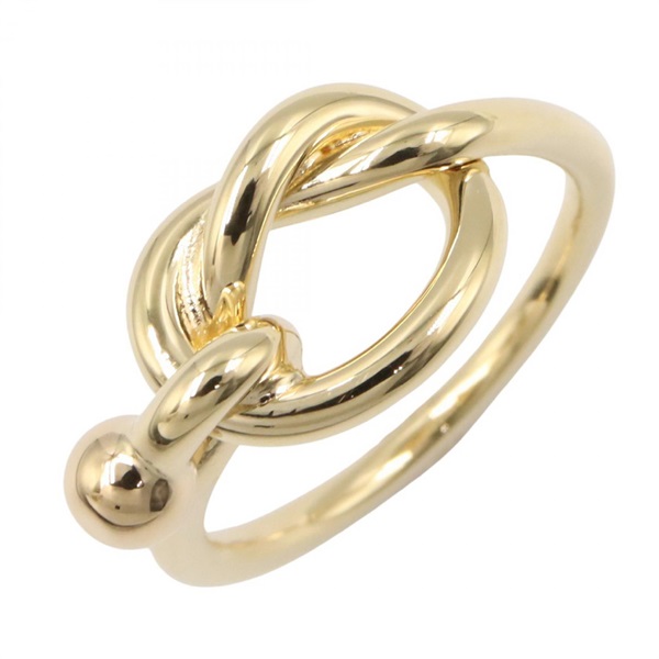 TIFFANY＆CO Love knot Ring #4.5 18KYG Yellow Gold Used Women