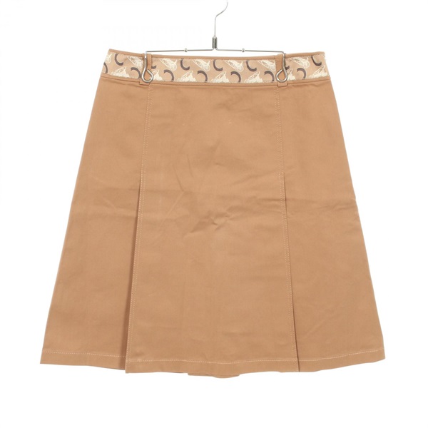 CELINE C Sulky skirt cotton Brown Used Women size 38