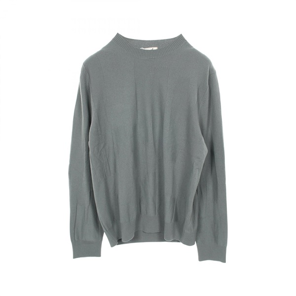 HERMES H Brush Knitwear Sweater wool Green Used mens size XL