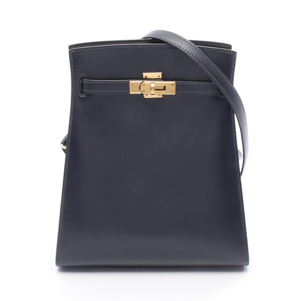 HERMES Kelly Sports PM Shoulder crossbody Bag S 011099CC leather Blue indigo GHW