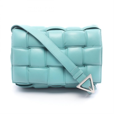 BOTTEGA VENETA Padded Cassette Intrecciato Shoulder Crossbody Bag leather Used