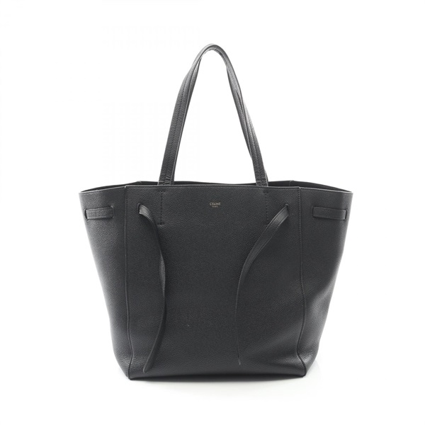 CELINE Cabas Phantom Small Shoulder Tote Bag 189023 TNI 38NO leather Black Used