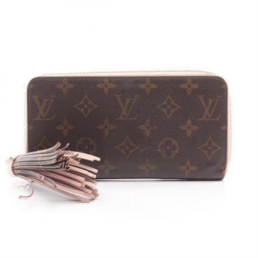 LOUIS VUITTON Zippy with Tassel Around long Wallet M62403 Monogram Pink Used LV