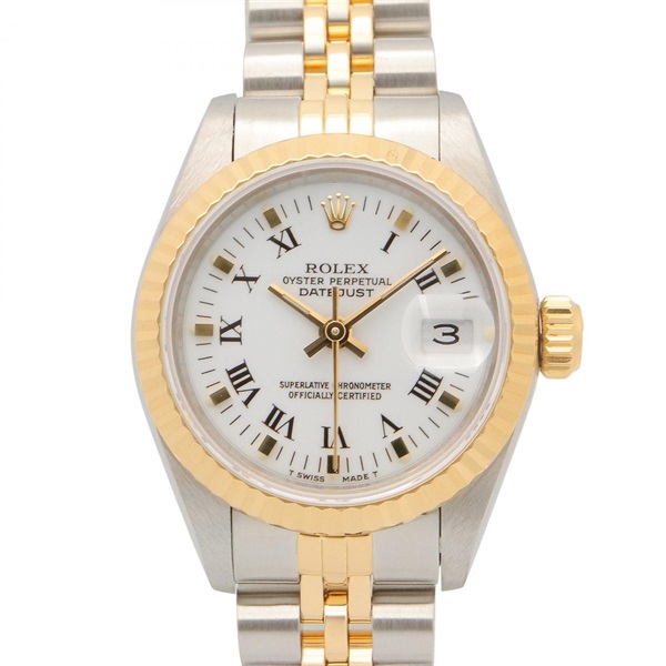 ROLEX Datejust R Wrist Watch 69173 Automatic 18KYG Yellow Gold SS Used Women