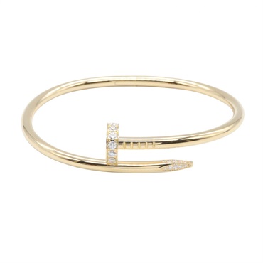 CARTIER Juste un Clou Diamond Bangle Bracelet B6048617 18KYG Gold Used Women
