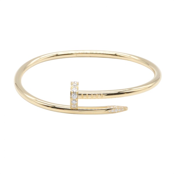 CARTIER Juste un Clou Diamond Bangle Bracelet B6048617 18KYG Gold Used Women