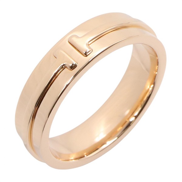 TIFFANY＆CO T Narrow Ring 18KPG Pink Rose Gold Used women US size 8