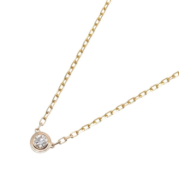 CARTIER D'amour SM Necklace Diamond 18KPG Pink Rose Gold Used women