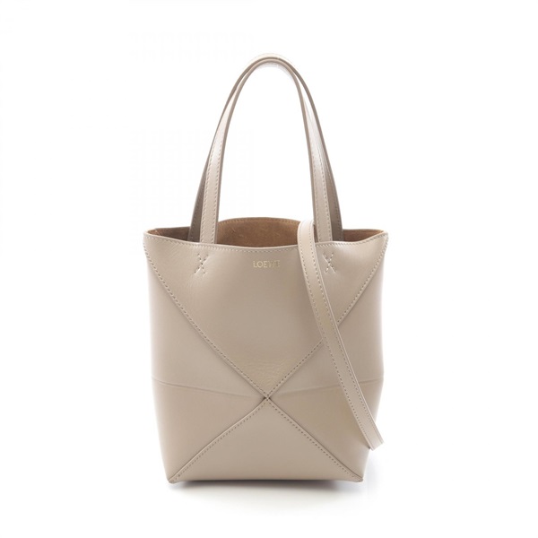 LOEWE Puzzle fold Mini Crossbody Handbag A657V25X012150 leather Beige NEW Women