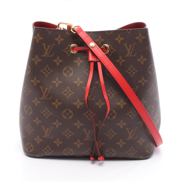 LOUIS VUITTON Neonoe Shoulder Crossbody Bag M44021 Monogram canvas Red Used LV