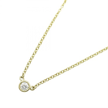 TIFFANY＆CO By the Yard Diamond Necklace 18KYG Yellow Gold 40.5㎝ Used
