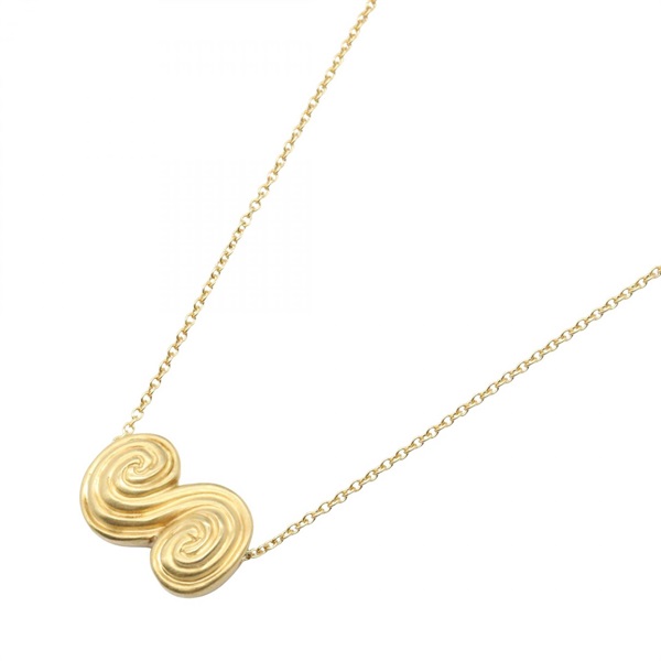 TIFFANY＆CO Spiral Necklace 18KYG Yellow Gold Used Women 41㎝