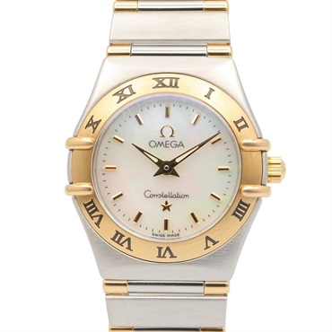 OMEGA Constellation Mini Wrist Watch 1362.70 Quartz 18KYG gold SS Used Women