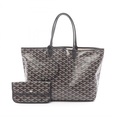 GOYARD Saint Louis PM Tote Bag canvas leather Black Multicolor Used Women
