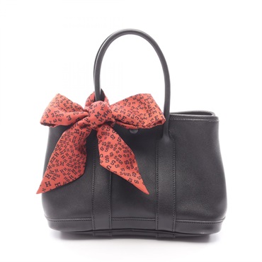 HERMES Garden Twilly TTPM Tote Handbag I Swift leather Black SHW Used Women