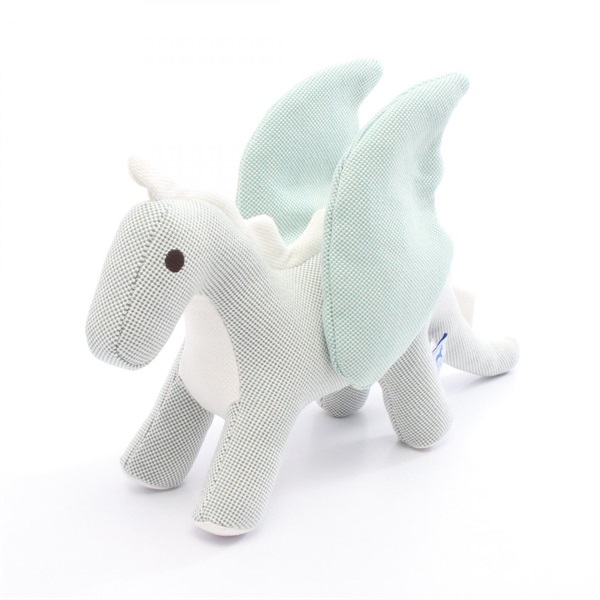 HERMES Dragon Epope plush toy H103669M 02 Toile H Green White Used unisex