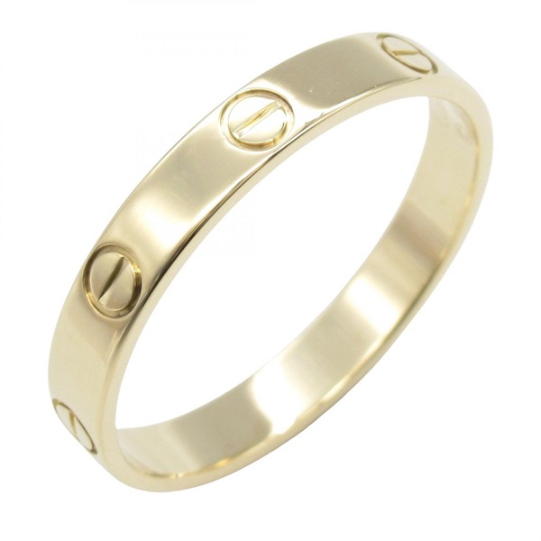 CARTIER Mini Love Ring 18KYG Yellow Gold Used unisex US size 10.25 #63
