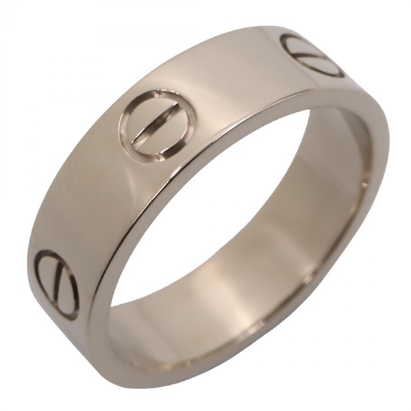 CARTIER Love Ring 18KWG White Gold Used unisex US size 8 #57