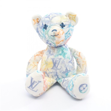 LOUIS VUITTON Doudou Louis Monogram Plush stuffed Toy GI0502 Fabric Used Women