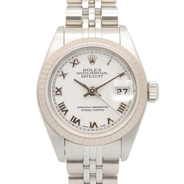 ROLEX Datejust A Wrist Watch 79174 Automatic 18KWG Gold SS Used women