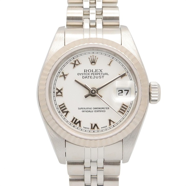 ROLEX Datejust A Wrist Watch 79174 Automatic 18KWG Gold SS Used women