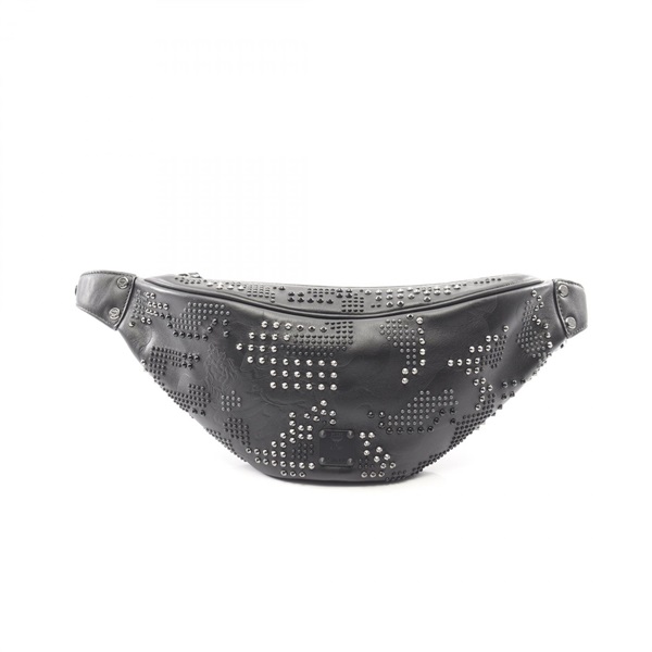 MCM Studs Waist bag Crossbody leather Black Used mens