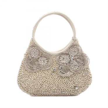 ANTEPRIMA Wire Handbag PVC coated canvas White Used Women