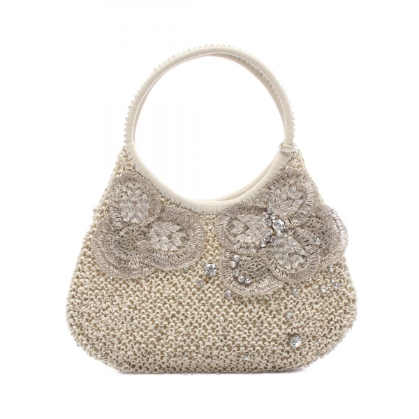 ANTEPRIMA Wire Handbag PVC coated canvas White Used Women